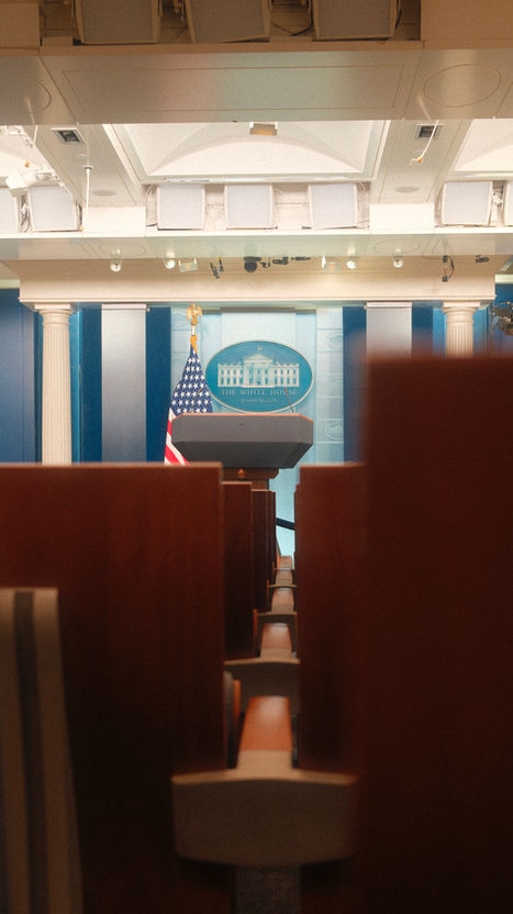 The Press Briefing Room in the West Wing of the White House.
