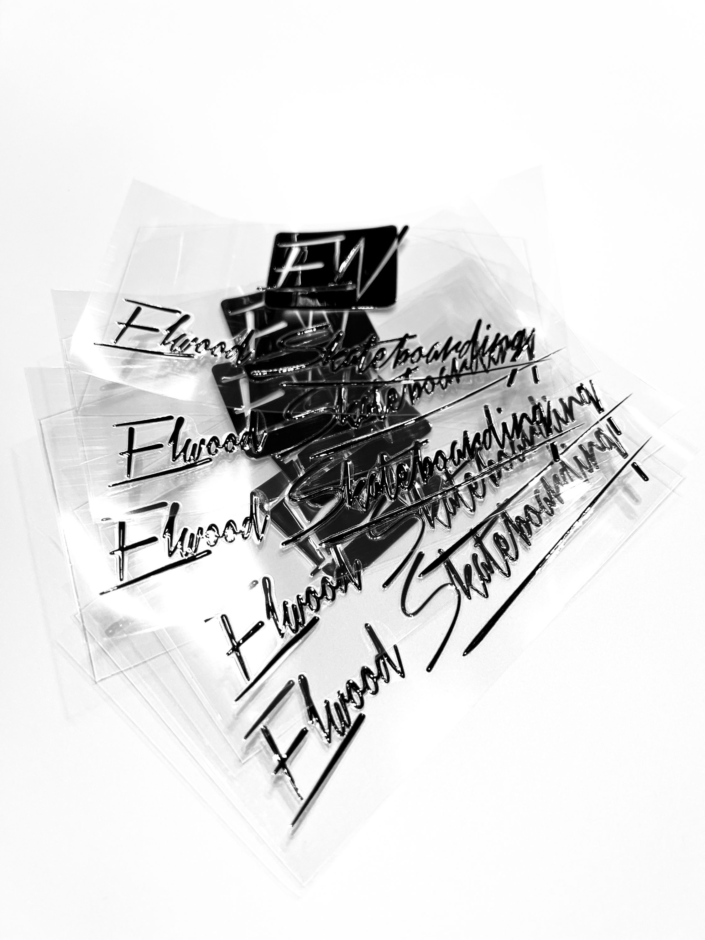 Elwood Skateboarding Transfer Sticker Schwarz 5er Pack