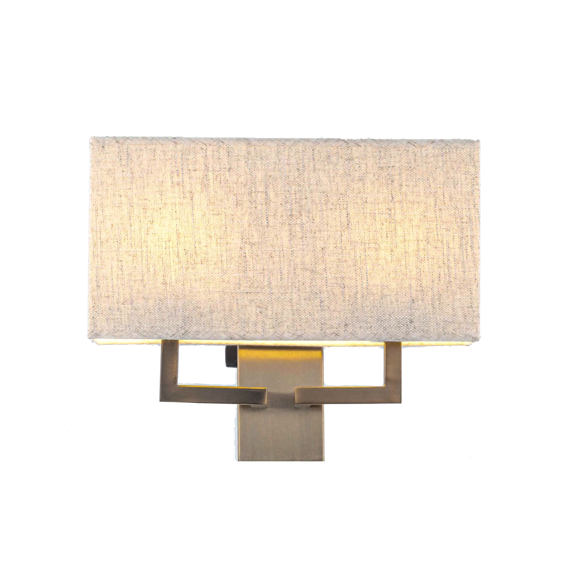 Vegg lampe BLACKBURN - skjerm Lin Sand