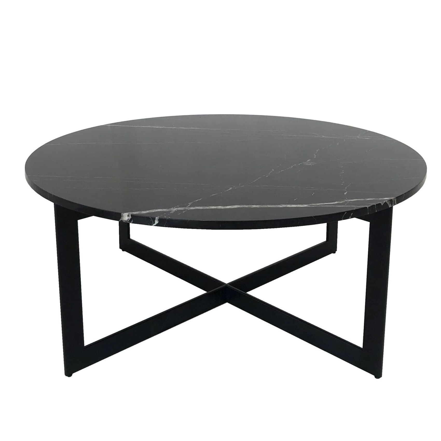 Salongbord ALEXANDRIA - sort marmor