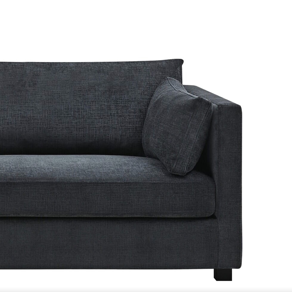 Miniatyrbilde: Sofa LUGANO - Chenille Sort