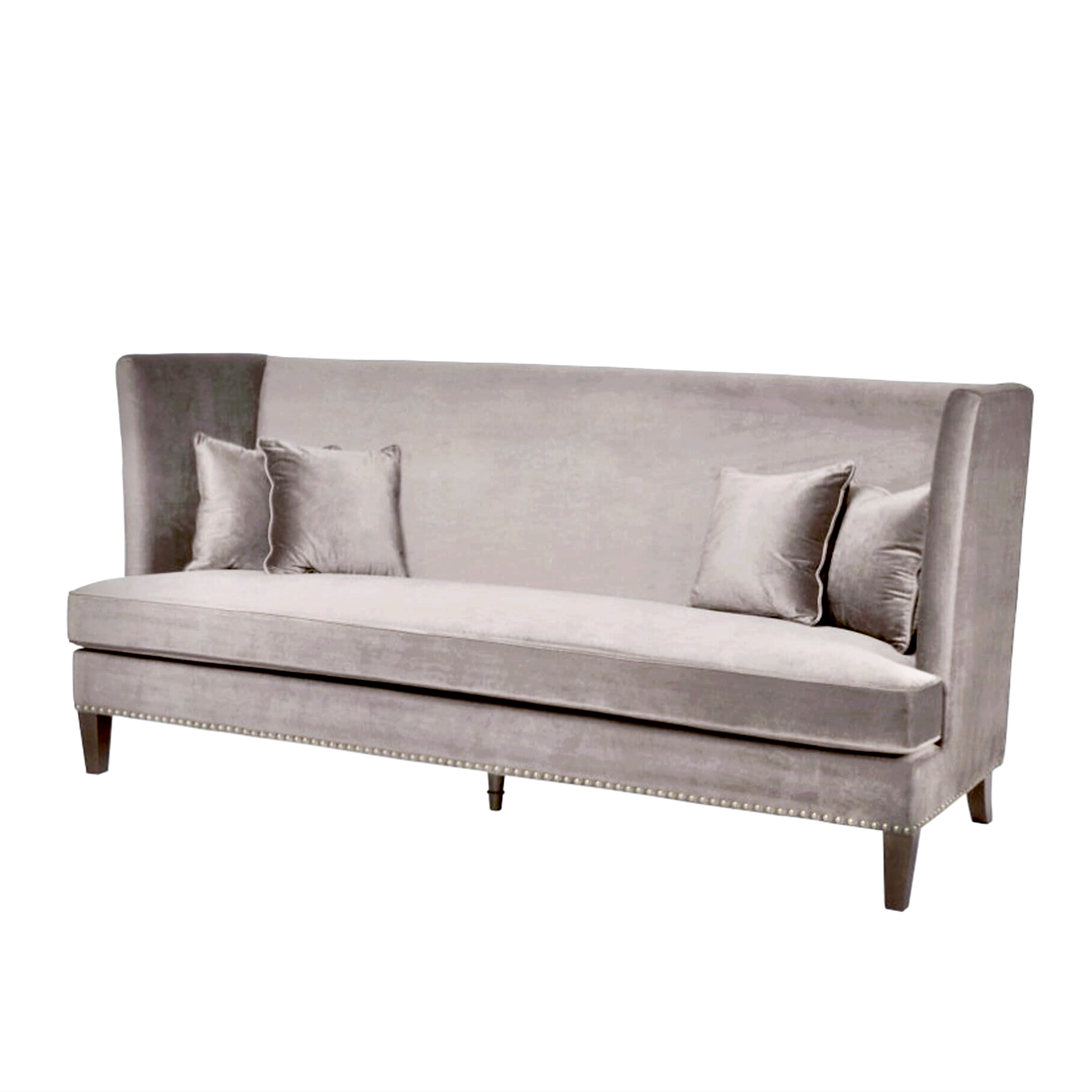 Dining sofa  DENVER - velour Beige 230