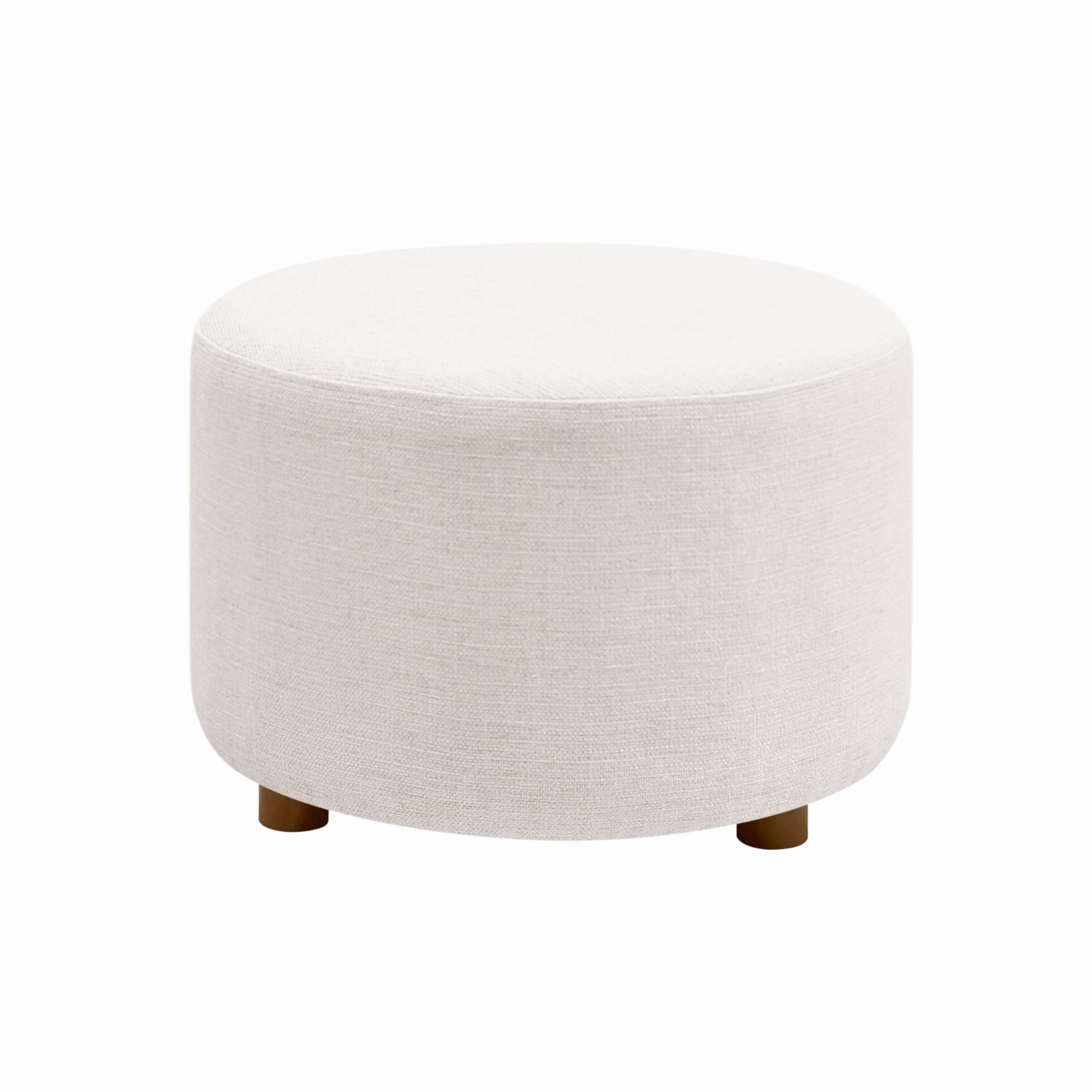MALIBU Ottoman Medium  - Chenille Ivory