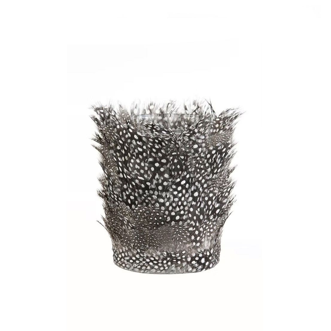 Lykt FEATHER - Black 12 cm