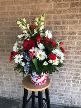 Alabama Themed Fresh Arrangement