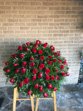 All Rose Fresh Casket Spray