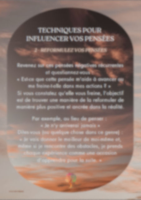 Thumbnail: Comment influencer mes pensées pour améliorer ma vie ?