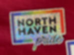 North Haven pride logo glitter sticker