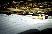 Saxophone on Music Sheet