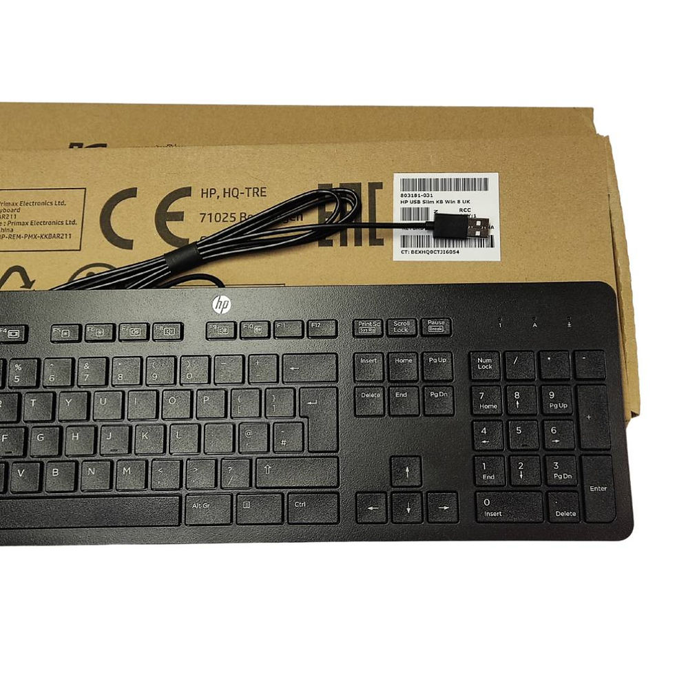 Thumbnail: HP keyboard kbar211