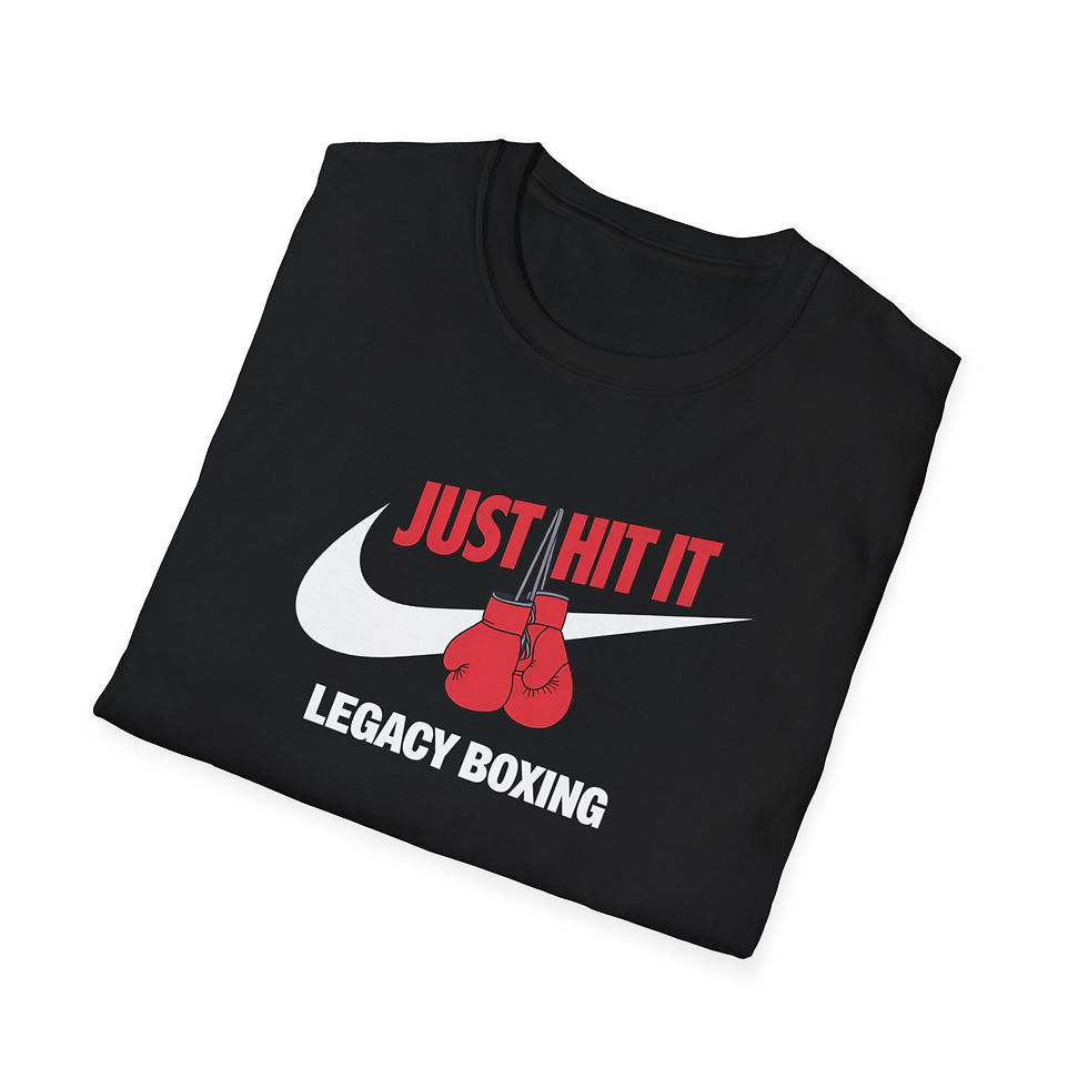 Thumbnail: Just Hit It Boxing T-Shirt | Unisex Softstyle Tee for Fighters 