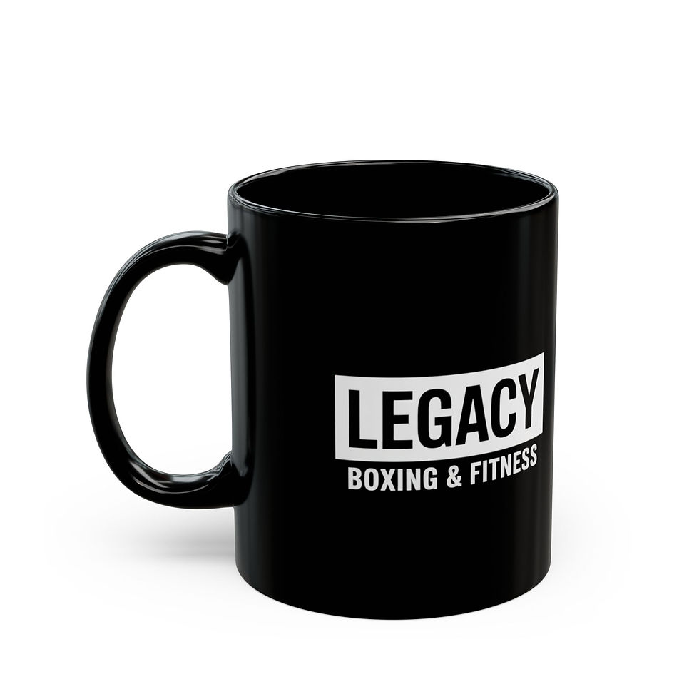 Thumbnail: Legacy Boxing & Fitness Black Coffee Mug – 11oz/15oz