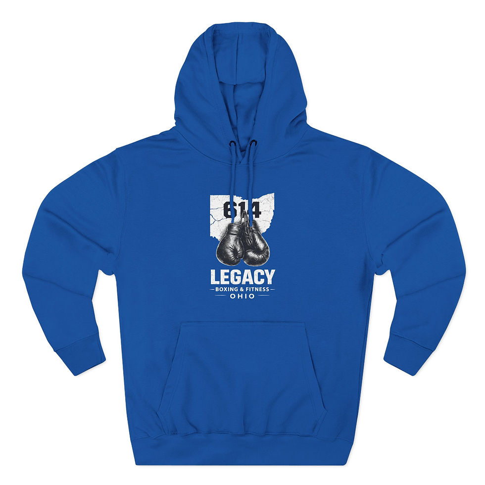 Thumbnail: Legacy Boxing & Fitness Hoodie — Ohio Gym Pullover with Gloves Graphic