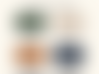 Graphic showing 2025’s top trending interior paint colors with labeled swatches: Deep Earthy Greens, Warm Neutrals Over Gray, Sunbaked Terracotta & Clay, Dusky Blues & Moody Navy, and Chalky Pastels, arranged on a neutral background.