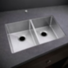 Hamilton 28D Double Bowl Sink, 28 x 18