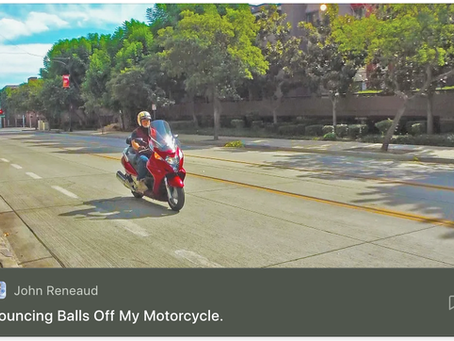Bouncing Balls off My Motorcycle