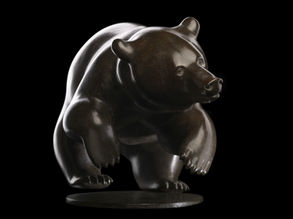Sculpture en bronze de l'artiste animalier Michel BASSOMPIERRE