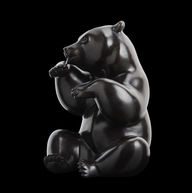 Sculpture ours brun en bronze par le sculpteur animalier Michel BASSOMPIERRE