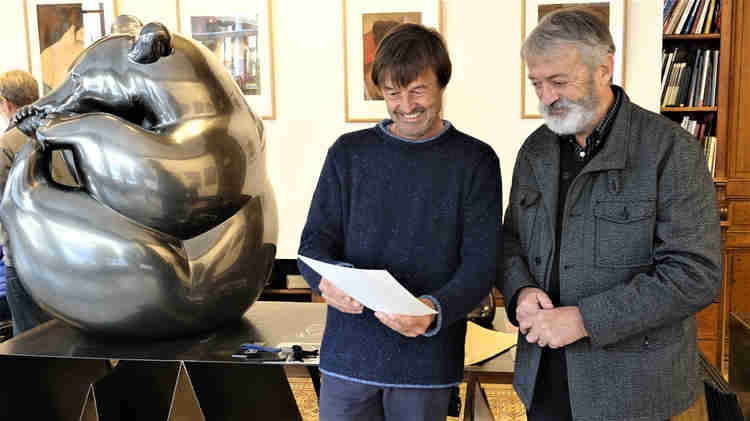 Michel Bassompierre et Nicolas Hulot 