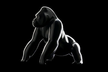Gorille en bronze du sculpteur animalier Michel BASSOMPIERRE