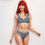 Thumbnail: Women's Bikini Swimsuit With Ruffle Cuff Top