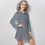 Thumbnail: Women's Lapel Shirt Dress With Long Sleeve