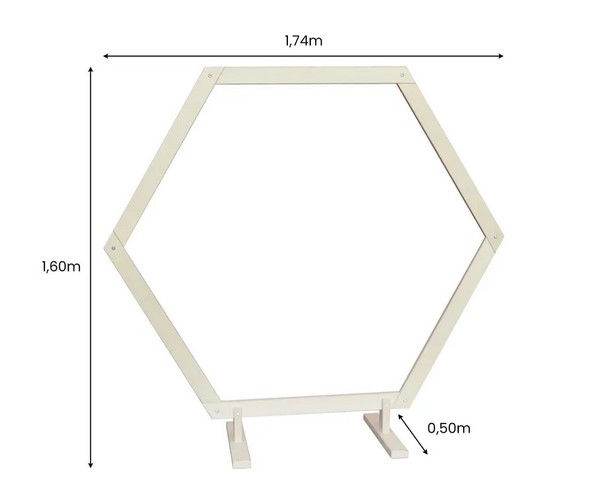 Miniature : Arche en bois Hexagonal - 1m60