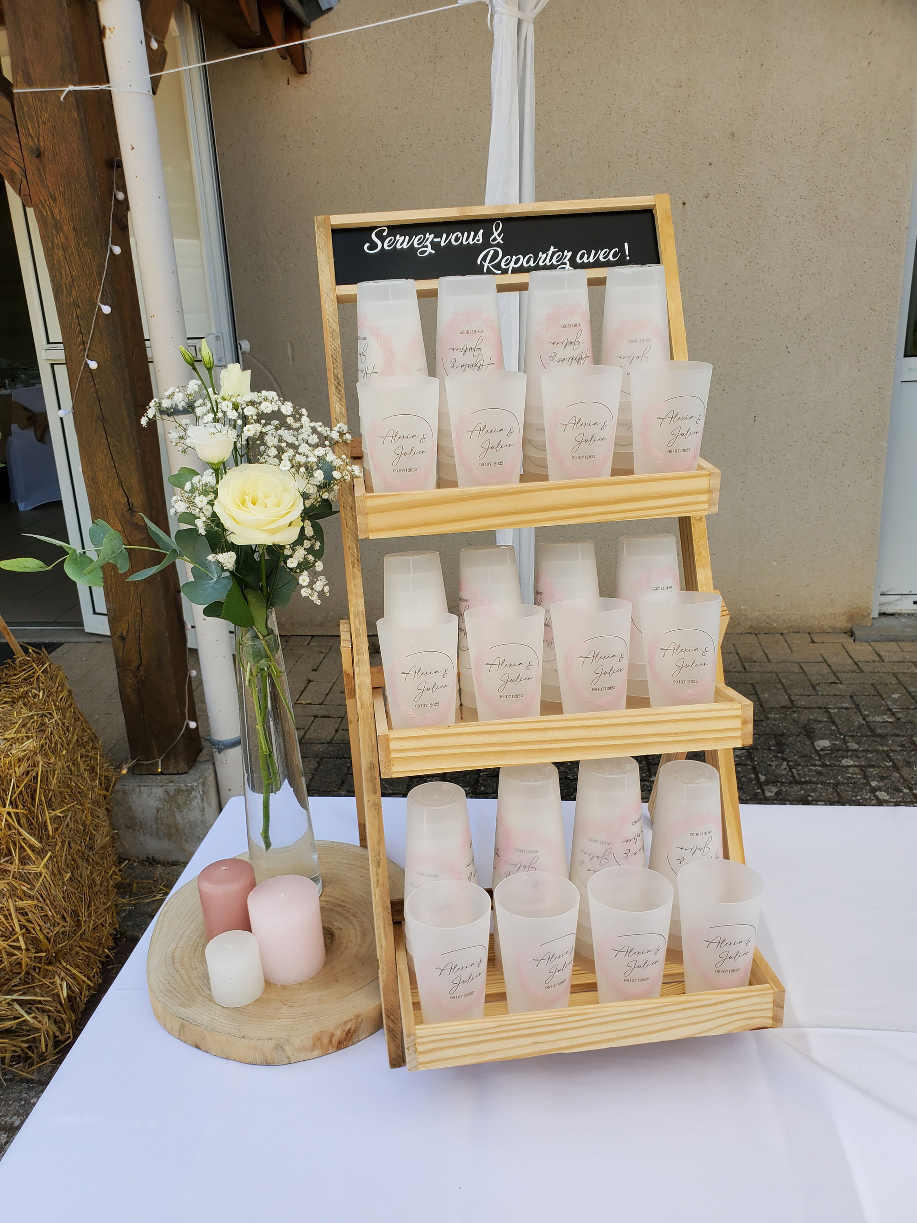 Petite echelle en bois