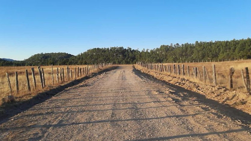 Prioridad, Rehabilitan caminos en Guadalupe y Calvo