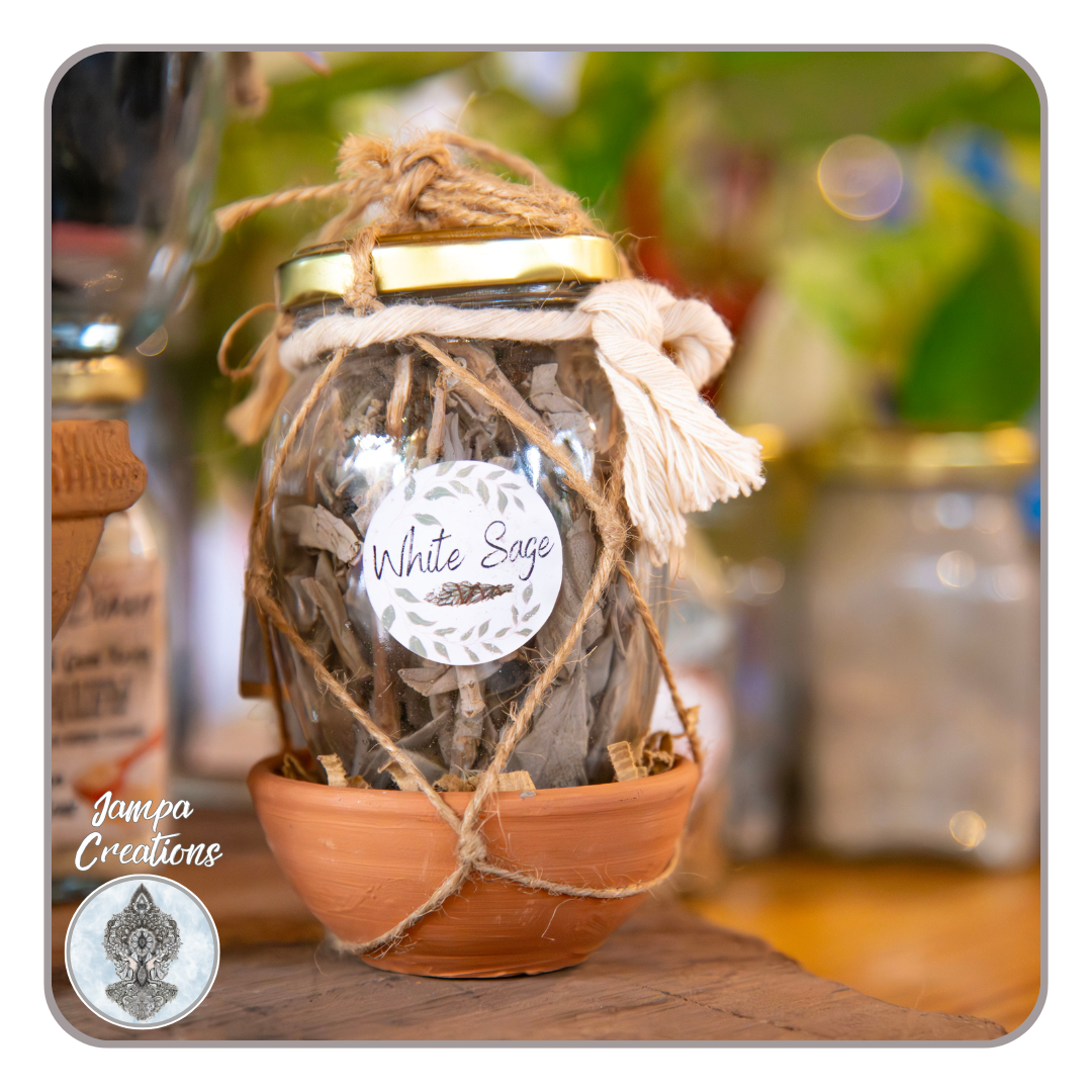 White Sage Jar & Burn Bowl