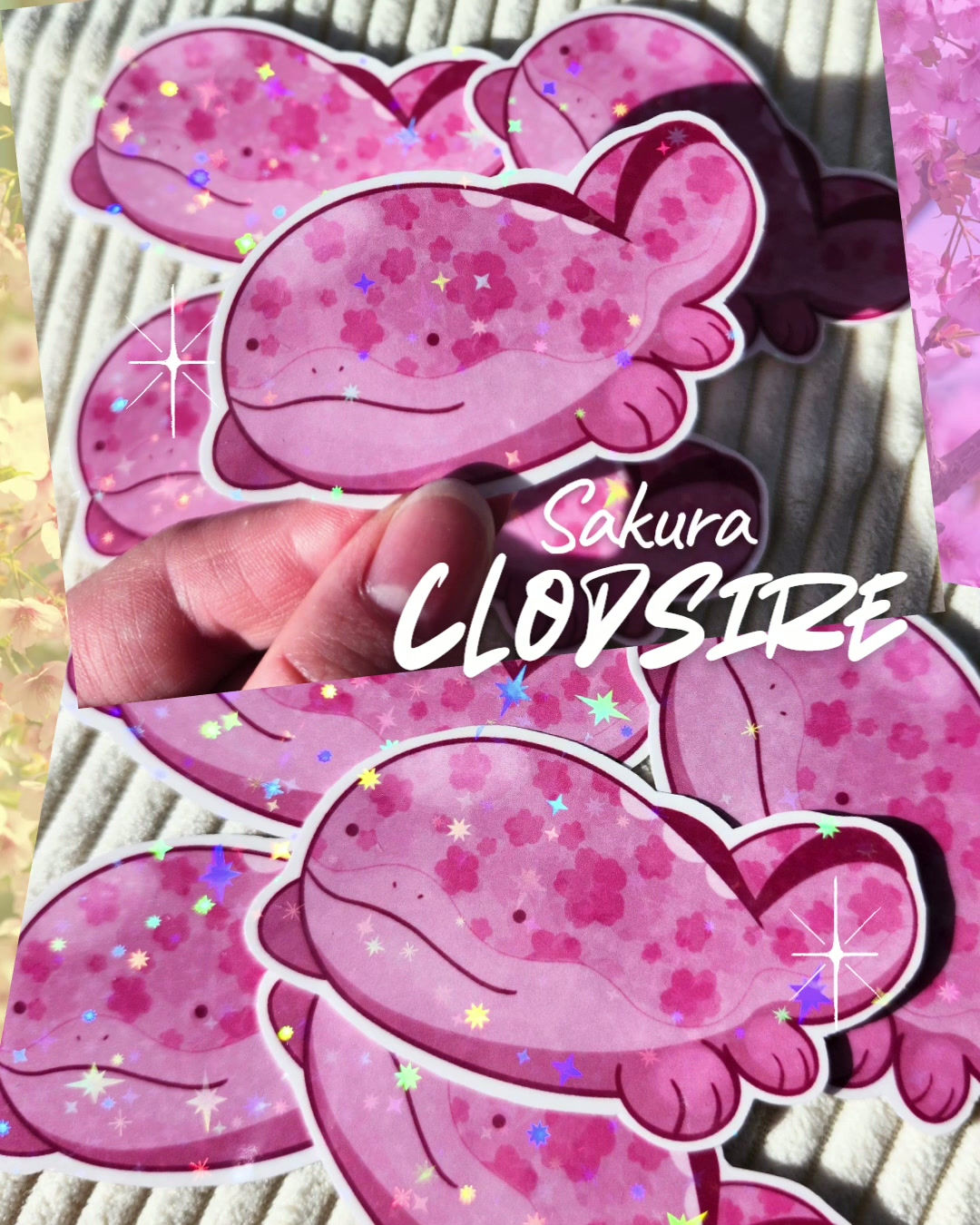 Sakura Clod Sticker
