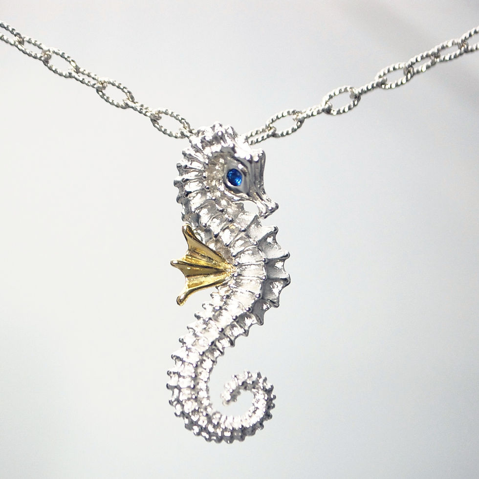 Thumbnail: SEAHORSE PENDANT WITH CHAIN