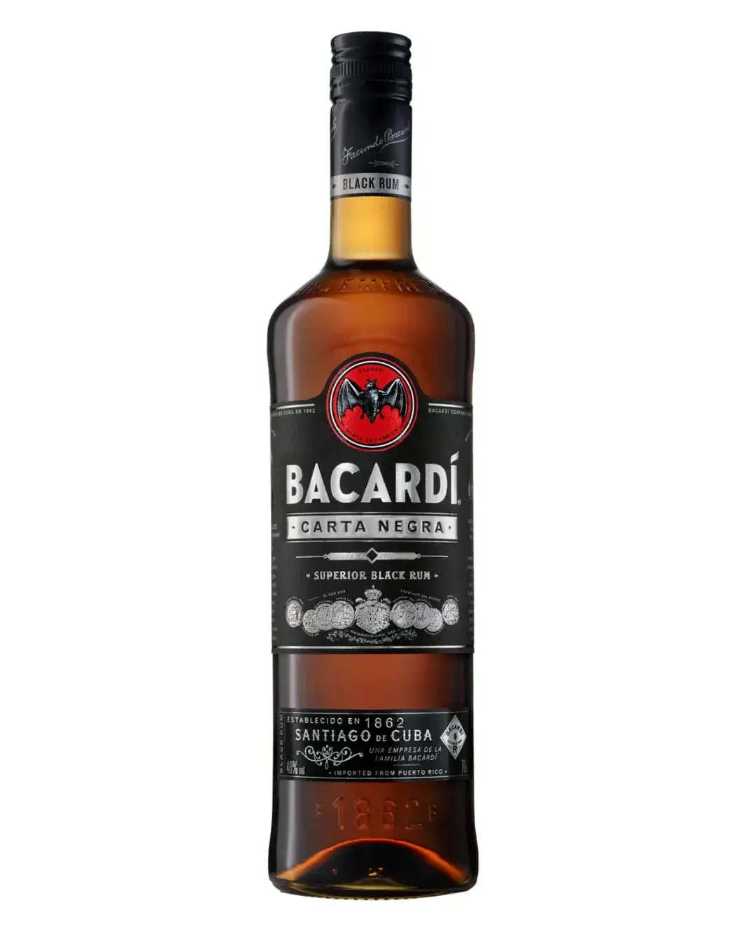 BACARDI BLACK CARTA NEGRA 70CL