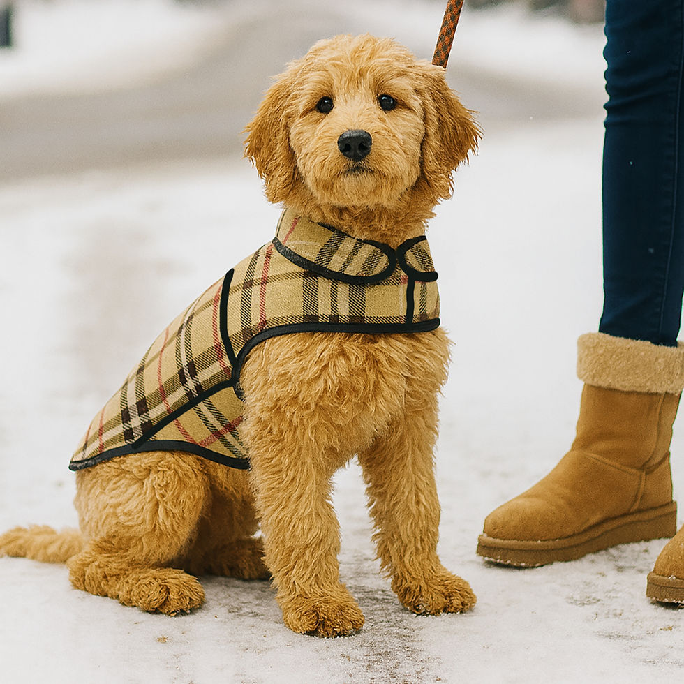 London Plaid Polar Fleece Dog Jacket