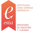 logo enisa que nos certifica como empresa emergente