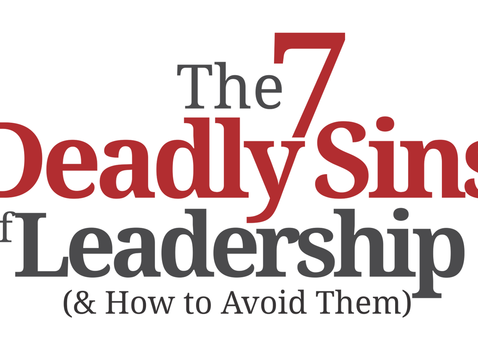 7 deadly sins of sales