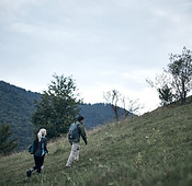 Couple Hiking Outdoor