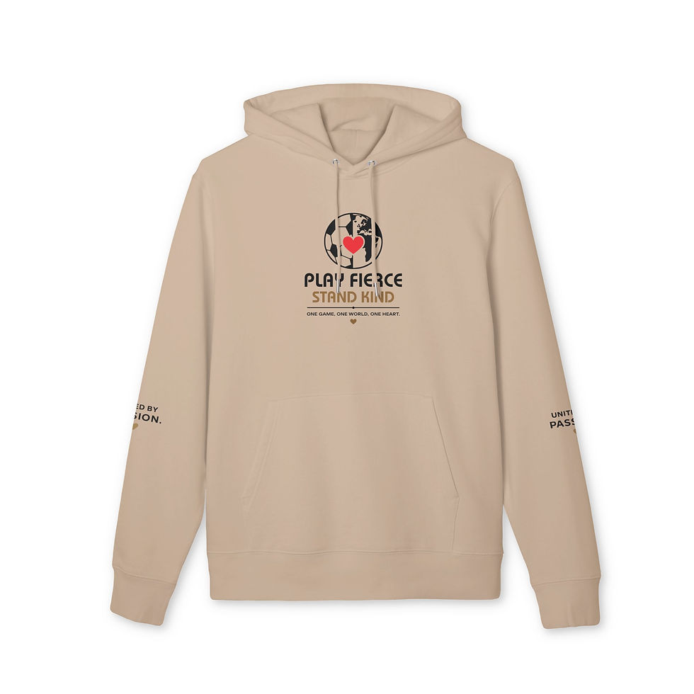Thumbnail: Play Fierce Stand Kind Hoodie – Motivational Graphic Pullover