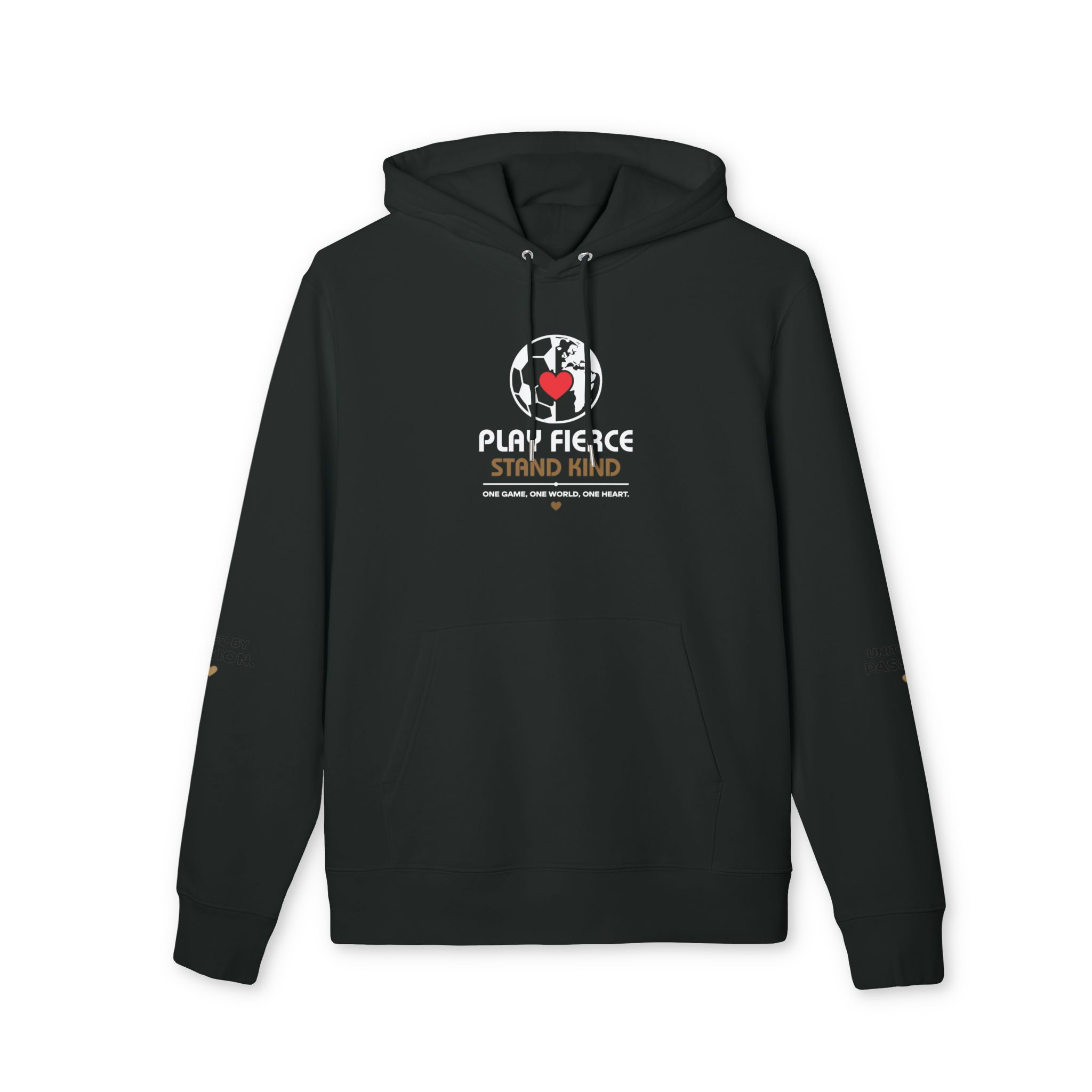 Play Fierce Stand Kind Hoodie – Motivational Graphic Pullover