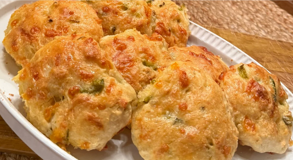Jalapeño Cheddar Smash Biscuits (with Sourdough Discard)