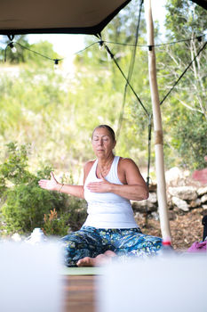 Kundalini yoga practice at the Ibiza Yoga Retreat