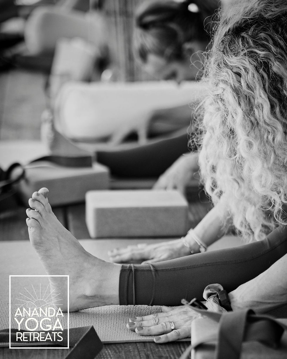 Ibiza Yoga Retreat Yin practice on the yoga deck