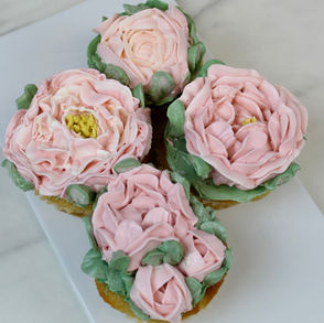 Peony Cupcakes 