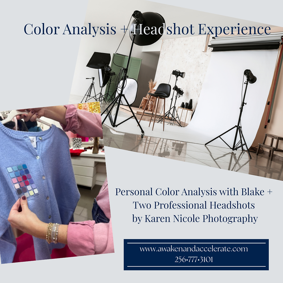 Color Analysis + Headshots Experience