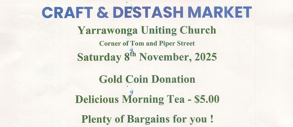 Craft & DeStash Market - Yarrawonga Mulwala RSL Women's Auxiliary