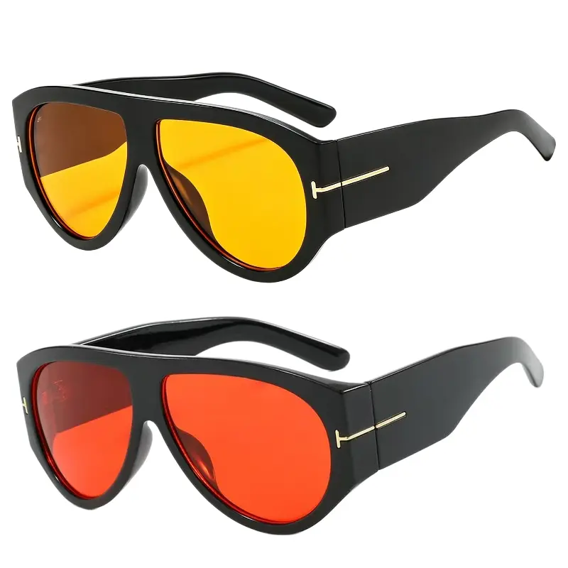 Thumbnail: 〖Summer Vibes〗2 PCS Retro Oversized Aviator Sunglasses for Women Men 70S Style U