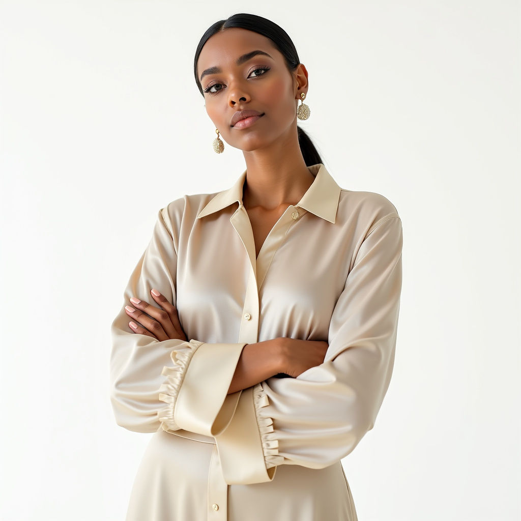 Blusa Seda Luxuosa