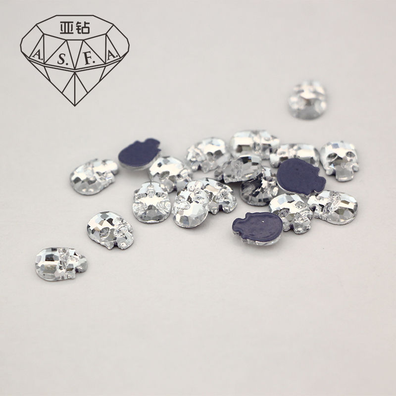Küçük resim: ASFA 13 Skull 6.8*8mm Hot Fix Shaped