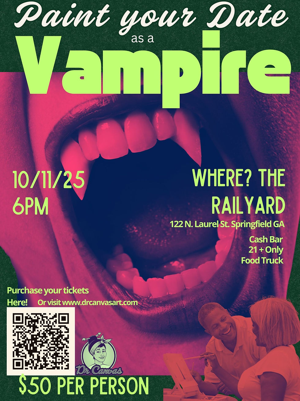Paint Your Date- As a VAMPIRE!
