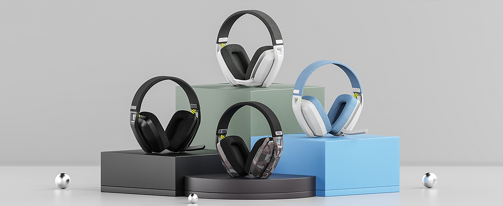 Miniatura: BINNUNE BW06 Bluetooth Headsets Gamer with Mic for PS5 PS4 PC Mac Playstation Wi